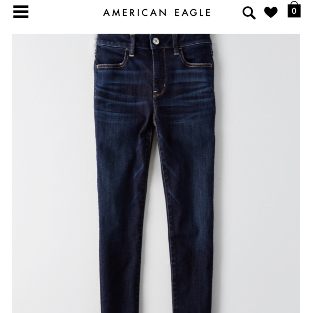 👖 American Eagle Denim High Rise Jegging - short